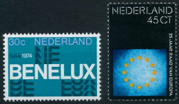 NIEDERLANDE 1974 Nr 1035-1036 Postfrisch S21C01A - Unused Stamps