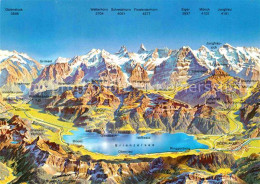 12781108 Brienzersee BE Und Umgebung Jungfrauregion Alpenpanorama Aus Der Vogelp - Autres & Non Classés