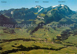 12780213 Weissbad Mit Alpstein Alpenpanorama Fliegeraufnahme Weissbad - Autres & Non Classés