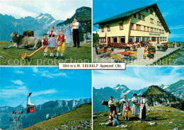 12780204 Appenzell IR Ebenalp Im Alpstein Bergrestaurant Blick Zum Saentis Appen - Altri & Non Classificati