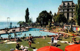 12779144 Montreux VD La Piscine Du Casino Et L Hotel Eden Montreux - Other & Unclassified