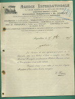 16 Angoulême Agence Internationale Assurances Contrôle Des Tarifs De Chemin De Fer ( Logo Locomotive Train ) 1905 - Auto's