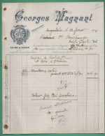 16 Angoulême Magnant Georges Cuirs Et Peaux 22 02 1904 - Textile & Vestimentaire