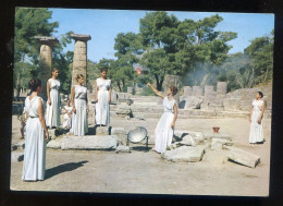 1968 - OLYMPIE - L'allumage De La Flamme Olympique,  Ed. DIADAKIS 944 . Postmark KATAKOLON Grèce , Greece - Griekenland