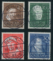 BRD BUND 1951 Nr 143-146 Zentrisch Gestempelt Gepr. X642576 - Usati