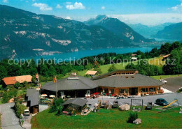 12776782 Aeschiried Restaurant Chemihuette Thunersee Fliegeraufnahme Aeschiried - Sonstige & Ohne Zuordnung