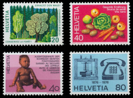 SCHWEIZ 1976 Nr 1069-1072 Postfrisch S2D40D2 - Unused Stamps