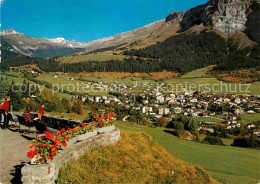 12772711 Flims Dorf Mit Piz Grisch Tschingelhoerner Und Cassonsgrat Flims Dorf - Autres & Non Classés