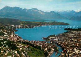 12771154 Luzern Vierwaldstaettersee Fliegeraufnahme Luzern - Altri & Non Classificati