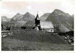 12769841 Arosa GR Bergkirchli Alpenpanorama Arosa - Andere & Zonder Classificatie