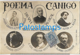 227822 SPAIN ESPAÑA POEMA CANIGO ARTIST DRAMA MUSICAL MOSSEN JACINTO VERDAGUER AUTOR  POSTAL POSTCARD - Andere & Zonder Classificatie