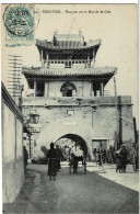 Tien-Tsin Temple Sur Le Mur De La Cité Circulée En 1913 - China