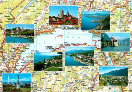 12769288 Lac Leman Genfersee Lausanne Montreux Vevey Nyon Chateau Chillon Thonon - Altri & Non Classificati