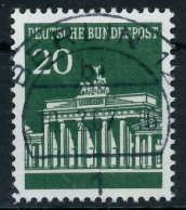 BRD BUND DS BRANDENBURGER TOR Nr 507v Zentrisch Gestempelt X69B67E - Usati