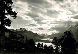 12768858 Silvaplana GR Mit Silsersee Gegen Maloja  Silvaplana - Sonstige & Ohne Zuordnung