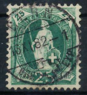 SCHWEIZ STEHENDE HELVETIA Nr 59XAa Zentrisch Gestempelt X6AA512 - Used Stamps