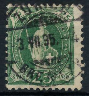 SCHWEIZ STEHENDE HELVETIA Nr 59XCb Zentrisch Gestempelt X6AA5BA - Used Stamps