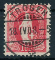 SCHWEIZ STEHENDE HELVETIA Nr 79D Zentrisch Gestempelt X6AA6D6 - Used Stamps