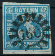 BAYERN MÜHLRADSTEMPEL AUF Nr 2II GMR 160 ZENTR- X6DE236 - Used