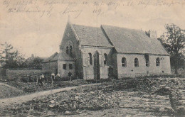 AK Deutsche Soldaten Bei Grabearbeiten Vor Kirche - Whsl. Frankreich Belgien - Feldpost 1915 (68987) - Weltkrieg 1914-18