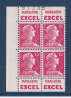 France - YT N° 1011 ** - Neuf Sans Charnière - PUB - Publicité Margarine Excel - 1955 à 1959 - Unused Stamps