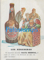 227839 PUBLICITY BEER CERVEZA LOS HEREDEROS CERVECERIA MALTA ORIENTAL POSTAL POSTCARD - Werbepostkarten