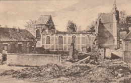 AK Zerstörte Kirche - Whsl. Frankreich Belgien - Feldpost 1916  (68991) - Weltkrieg 1914-18