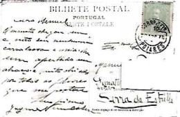 Portugal & Marcofilia, Arganil, Ponte Da Mucella, Estrada Real 12 A 38.8Km De Coimbra, Poiares A Manteigas 1909 (13 - Lettres & Documents