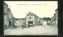 CPA Cossé-le-Vivien, Route De Méral Et Rue De La Tannerie  - Autres & Non Classés