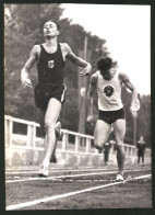 Fotografie Sturm, Leichtathletik Am Sportopfertag, Hossmann Siegt Vor Krisper Im 400m Lauf  - Sporten