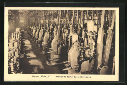 AK Boulogne-Billancourt, Usine Renault, Atelier De Taille Des Engrenages  - Industrie