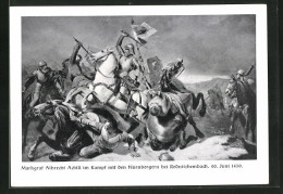 AK Rednitzhembach, Markgraf Albrecht Achill Im Kampf Mit Den Nürnbergern 1450  - Nürnberg