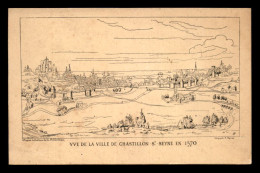 21 - CHATILLON-SUR-SEINE EN 1570 - CARTE ILLUSTREE - Chatillon Sur Seine