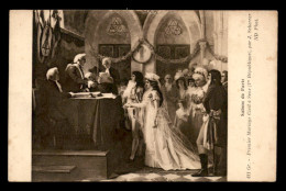 89 - SENS - 1ER MARIAGE CIVIL - TABLEAU DE J. SCHERRER - SALONS DE PARISS - Sens