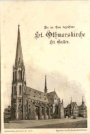 St. Gallen - Im Bau Begriffene St. Othmarskirche - St. Gallen