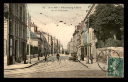 51 - REIMS - FAUBOURG CERES - CARTE COLORISEE  - Reims