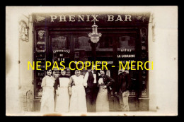 75 - PARIS 11EME - 135 BOULEVARD MENILMONTANT - PHENIX BAR - MAISON CHANTELOUP - CARTE PHOTO ORIGINALE - VOIR ETAT - District 11