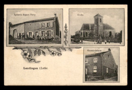 57 - LANDIGEN - LANDANGE - GRUSS AUS - EPICERIE AUGUST FERRY - KIRCHE - GEMEINDEHAUS - Other & Unclassified