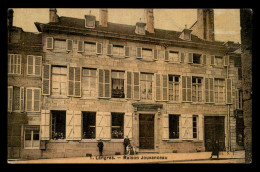 52 - LANGRES - MAISON JOUVANCEAU - CARTE TOILEE ET COLORISEE - Langres