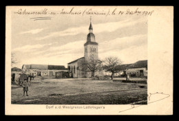 57 - LANEUVEVILLE-EN-SAULNOIS - LA PLACE ET L'EGLISE - Other & Unclassified