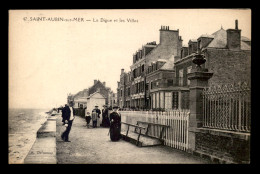 14 - ST-AUBIN-SUR-MER - LA DIGUE ET LES VILLAS - Saint Aubin