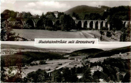 Autobahnbrücke Mit Arensburg - Rinteln