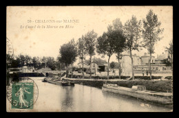 51 - CHALONS-SUR-MARNE - LE CANAL DE LA MARNE AU RHIN - PENICHES - Châlons-sur-Marne