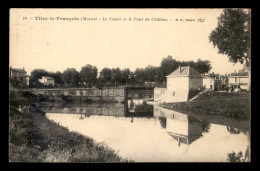 51 - VITRY-LE-FRANCOIS - LE CANAL ET LE PONT DE CHALONS - PENICHE - Vitry-le-François