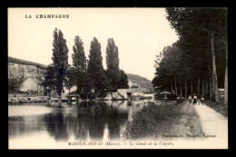 51 - MAREUIL-SUR-AY - LE CANAL ET LA CRAYERE - PENICHE - Mareuil-sur-Ay