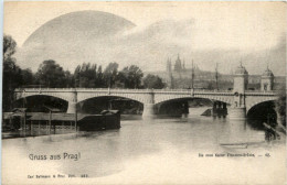 Gruss Aus Prag - Neue Franzens Brücke - Czech Republic