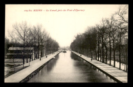 51 - REIMS - LE CANAL PRIS DU PONT D'EPERNAY - PENICHES - Reims