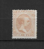 LOTE 2174 D /// (C030) FILIPINAS 1894  EDIFIL Nº:114 **MNH  CASTAÑO CLARO     ¡¡¡ OFERTA - LIQUIDATION - JE LIQUIDE !!! - Filipinas