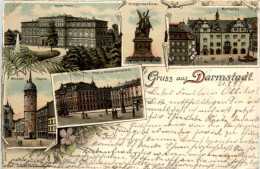 Gruss Aaus Darmstadt - Litho - Darmstadt