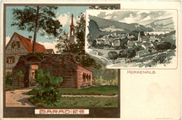 Herrenalb - Paradies - Litho K. Mutter - Bad Herrenalb